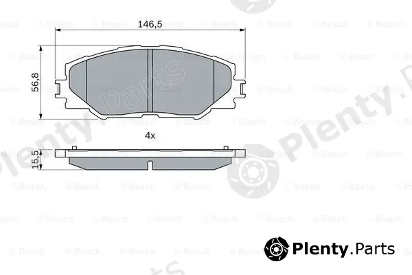 Bosch 0986494174 — Brake Pad Set, disc brake