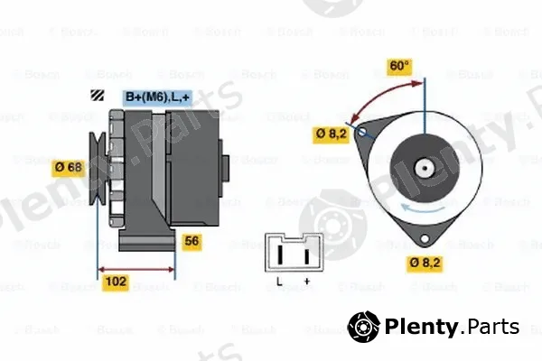 Bosch 0986037781 — Alternator