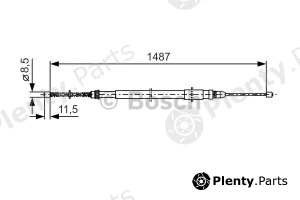 Bosch 1987477280 — Cable Pull, parking brake