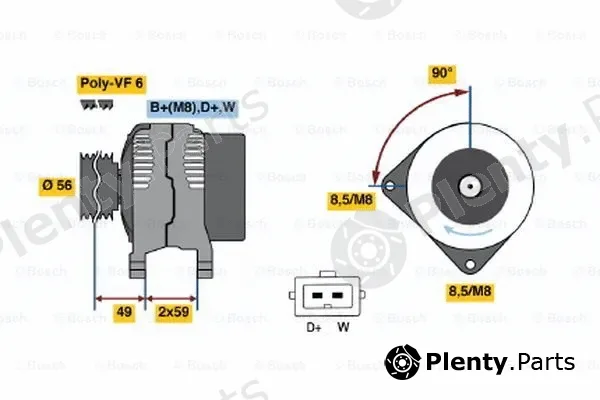 Bosch 0123310035 — Alternator