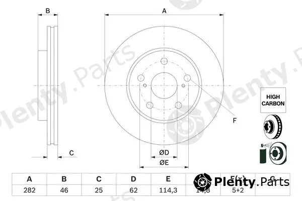 Bosch 0986479F92 — Brake Disc
