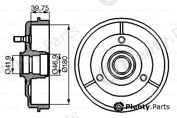 Bosch 0986477097 — Brake Drum