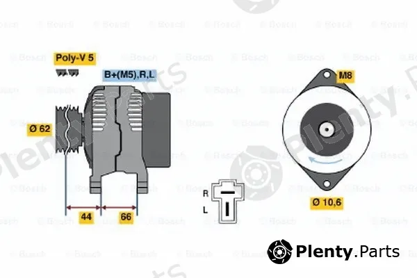 Bosch 0986035881 — Alternator