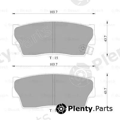 Bosch 0986AB9136 — Brake Pad Set, disc brake