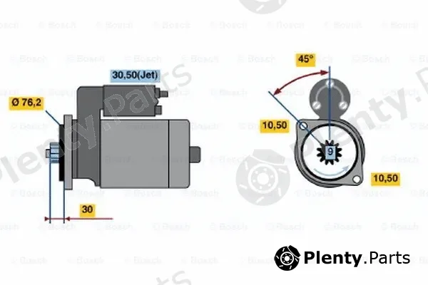 Bosch 0001124013 — Starter