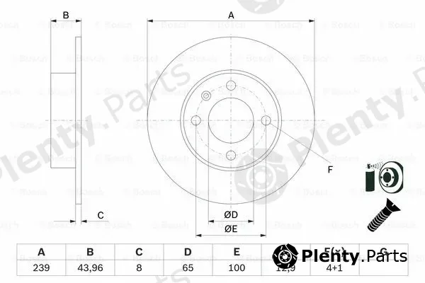 Bosch 0986479V90 — Brake Disc