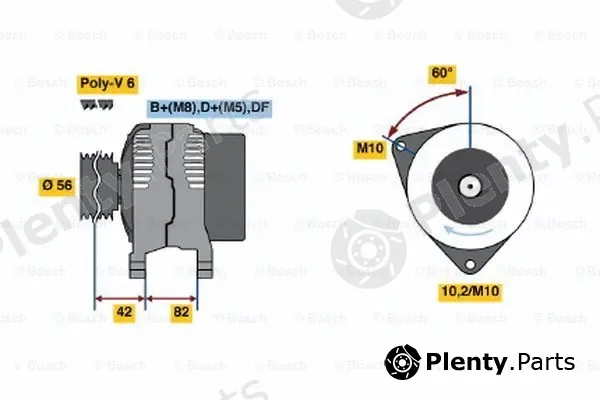 Bosch 0123520021 — Alternator