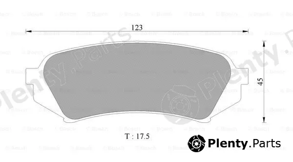 Bosch 0986505679 — Brake Pad Set, disc brake