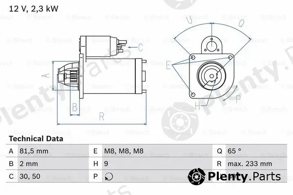 Bosch 0986025580 — Starter