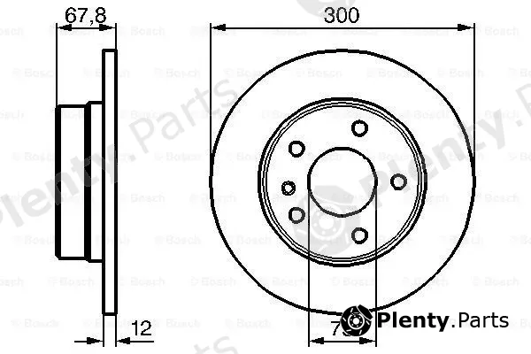 Bosch 0986478322 — Brake Disc