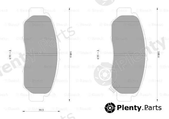 Bosch 0986AB1385 — Brake Pad Set, disc brake