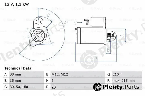 Bosch 0986014640 — Starter