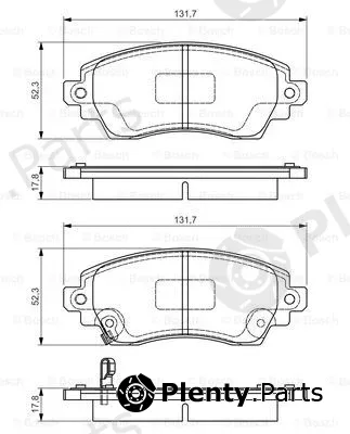 Bosch 0986495132 — Brake Pad Set, disc brake