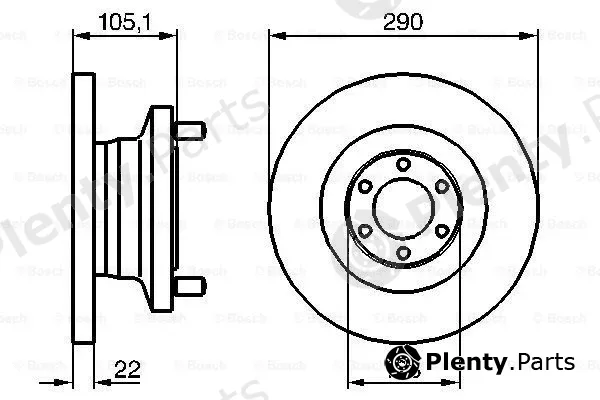 Bosch 0986478885 — Brake Disc