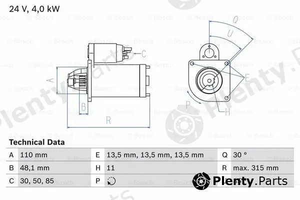 Bosch 0986025890 — Starter