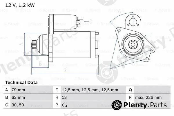 Bosch 0986029140 — Starter