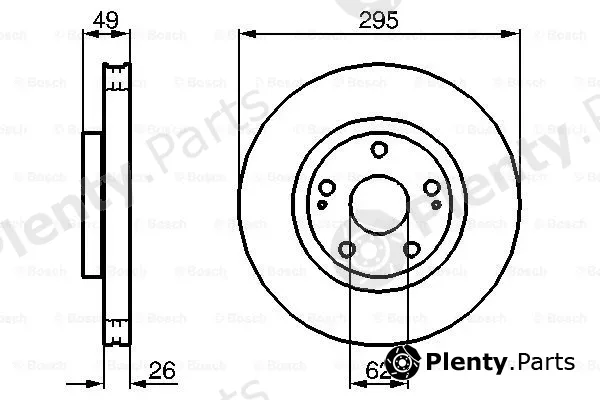 Bosch 0204173008 — Brake Disc