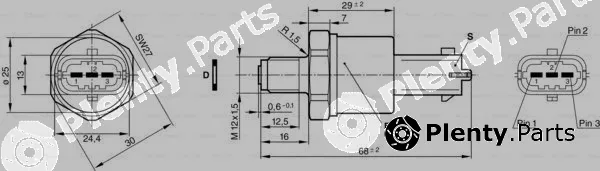 Bosch 0281002398 — Sensor, fuel pressure