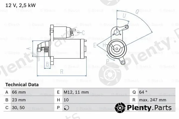 Bosch 0986024040 — Starter
