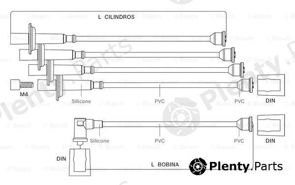 Bosch 9295080043 — Ignition Cable Kit