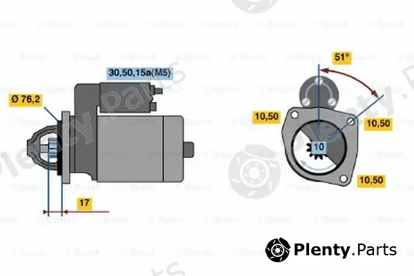Bosch 0001108020 — Starter