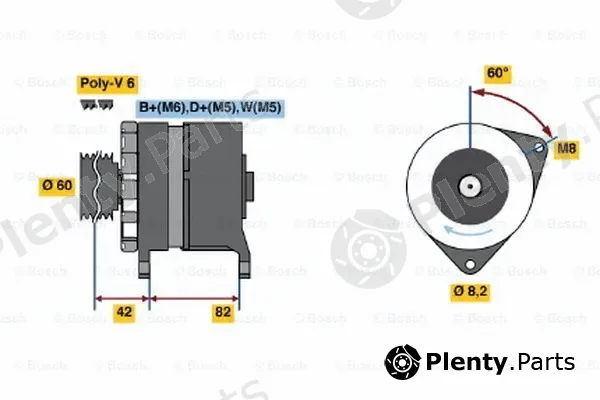 Bosch 0120469871 — Alternator