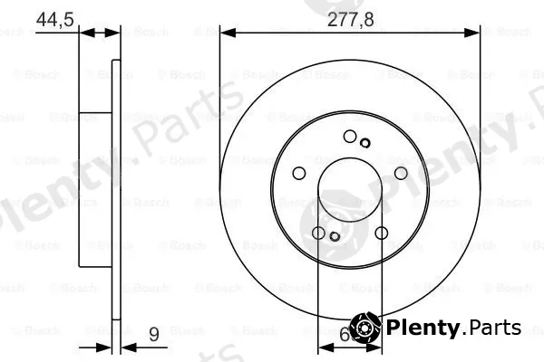 Bosch 0986479T86 — Brake Disc
