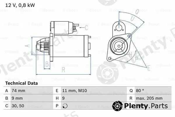 Bosch 0986019141 — Starter