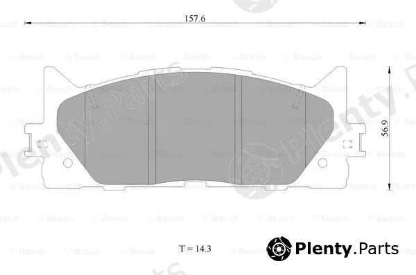 Bosch 0986AB1420 — Brake Pad Set, disc brake