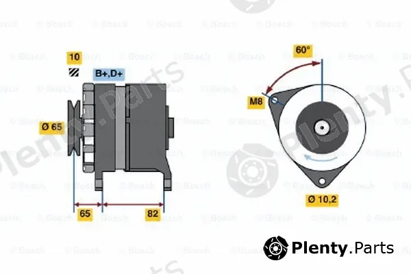 Bosch 0120489361 — Alternator