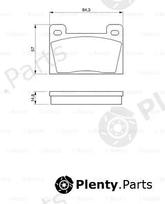 Bosch 0986465610 — Brake Pad Set, disc brake