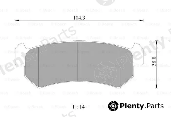 Bosch 0986AB3071 — Brake Pad Set, disc brake