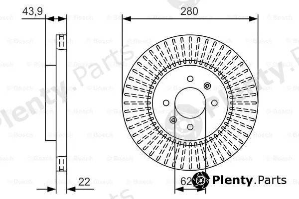 Bosch 0986479B05 — Brake Disc