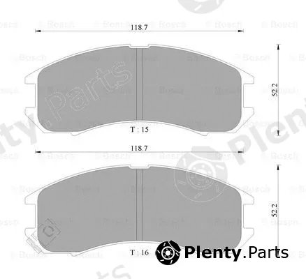 Bosch 0986AB9024 — Brake Pad Set, disc brake