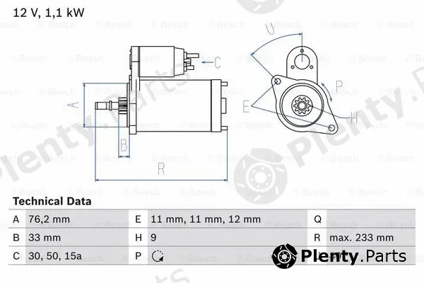 Bosch 0986018200 — Starter