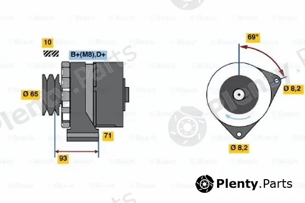 Bosch 0120469993 — Alternator