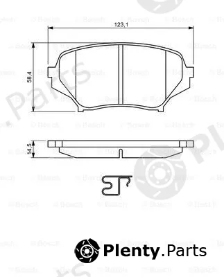 Bosch 0986494188 — Brake Pad Set, disc brake