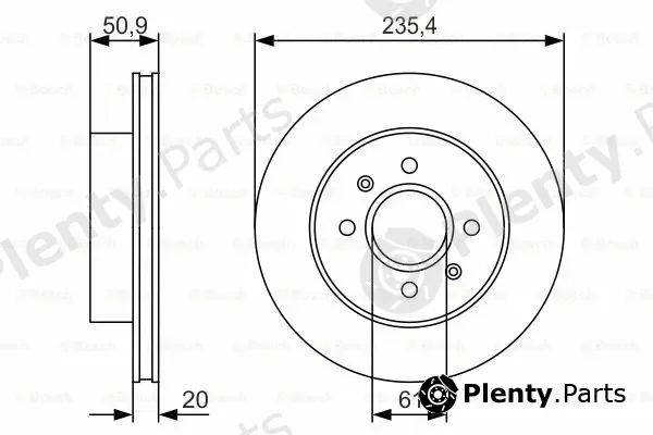 Bosch 0986479R52 — Brake Disc