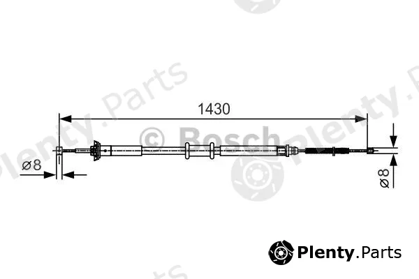 Bosch 1987477912 — Cable Pull, parking brake
