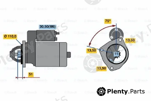 Bosch 0001372007 — Starter