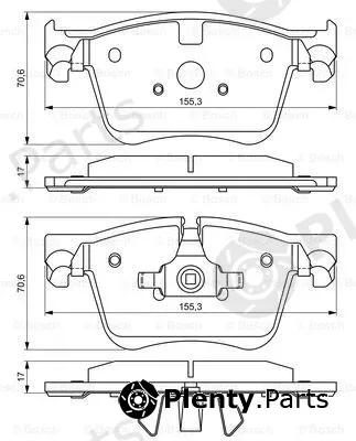 Bosch 0986494696 — Brake Pad Set, disc brake
