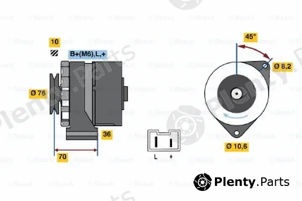 Bosch 0986031670 — Alternator
