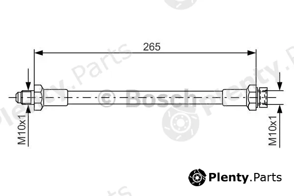 Bosch 1987476244 — Brake Hose