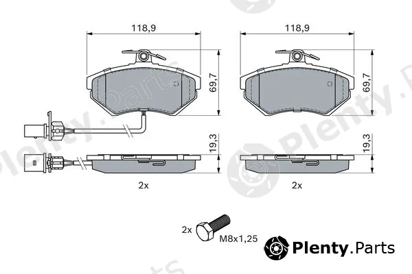 Bosch 0986494042 — Brake Pad Set, disc brake