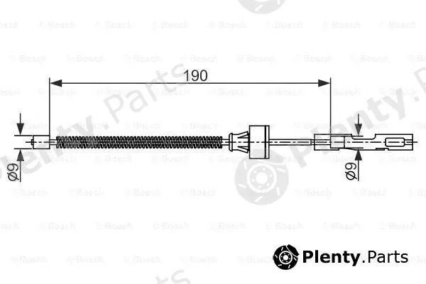 Bosch 1987482561 — Cable Pull, parking brake
