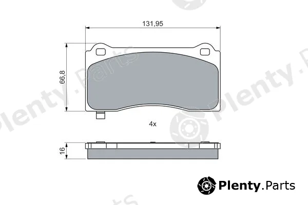 Bosch 0986460084 — Brake Pad Set, disc brake