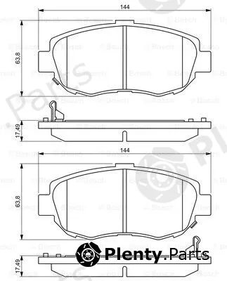 Bosch 0986494211 — Brake Pad Set, disc brake