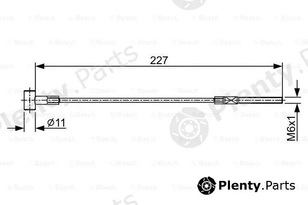 Bosch 1987482578 — Cable Pull, parking brake