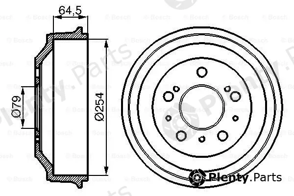 Bosch 0986477098 — Brake Drum