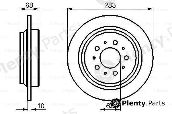 Bosch 0986478445 — Brake Disc